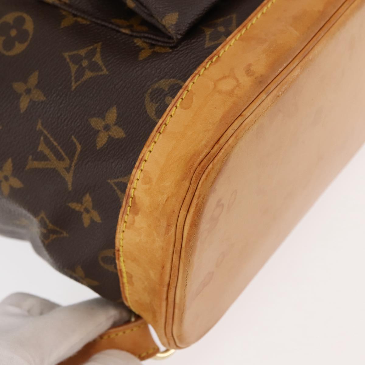 LOUIS VUITTON Monogram Montsouris GM Backpack M51135 LV Auth 145916