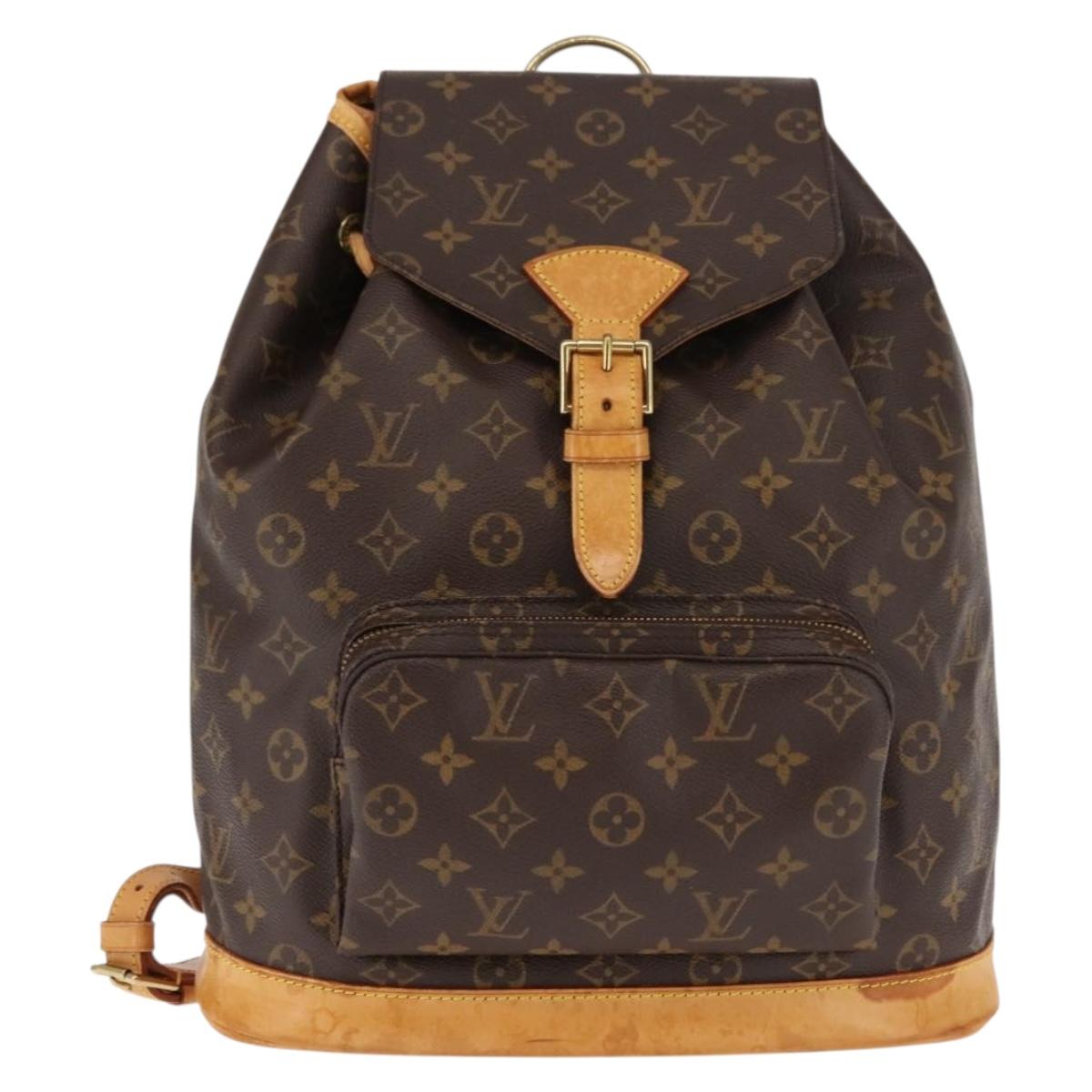 LOUIS VUITTON Monogram Montsouris GM Backpack M51135 LV Auth 145916