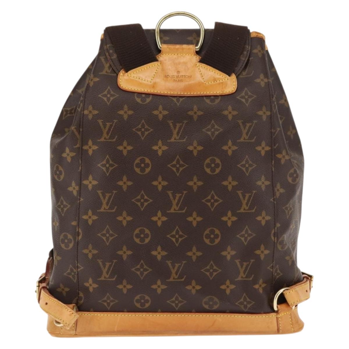 LOUIS VUITTON Monogram Montsouris GM Backpack M51135 LV Auth 145916