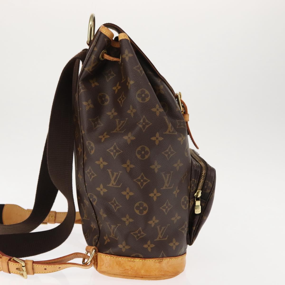 LOUIS VUITTON Monogram Montsouris GM Backpack M51135 LV Auth 145916