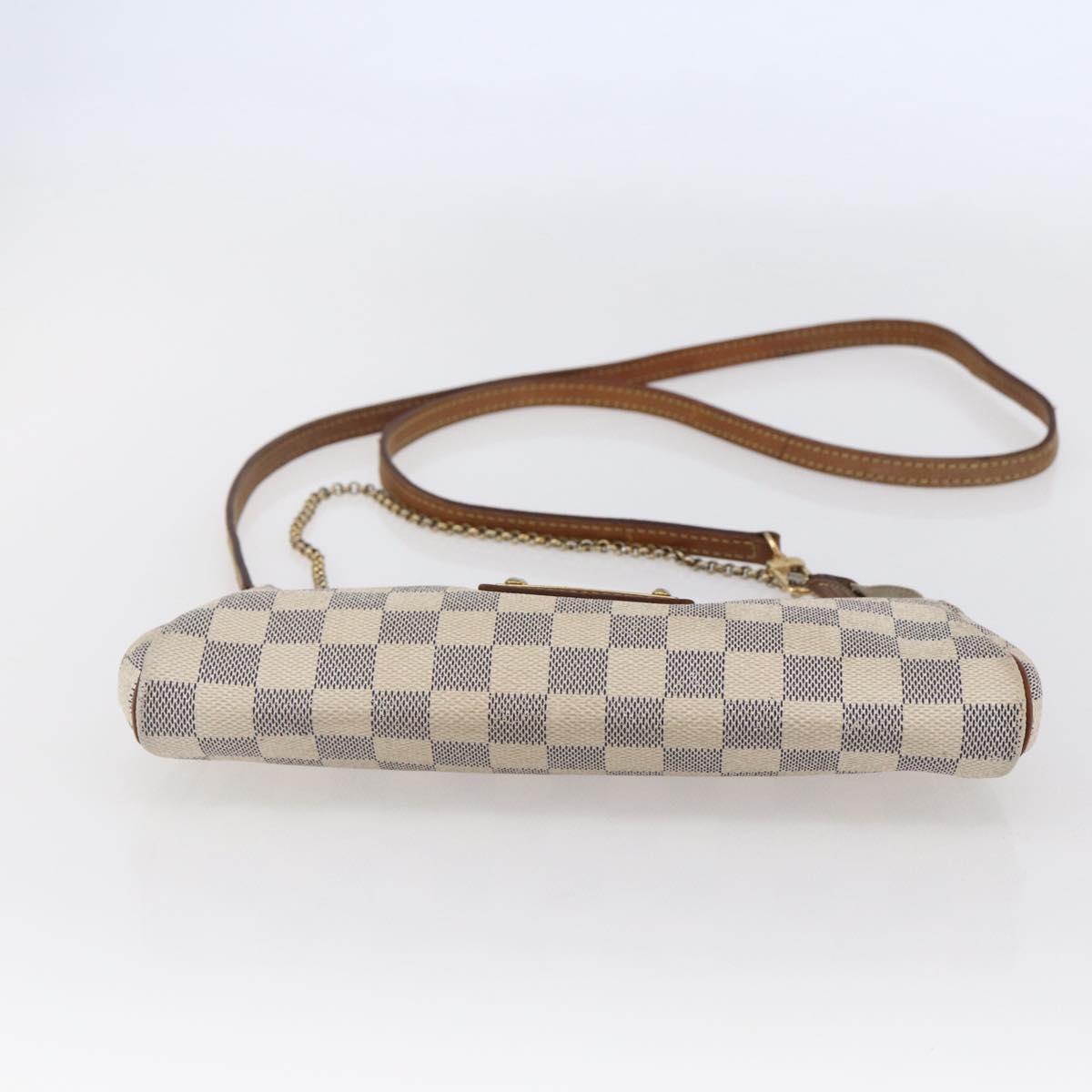 LOUIS VUITTON Damier Azur Eva Shoulder Bag 2way N55214 LV Auth 145918
