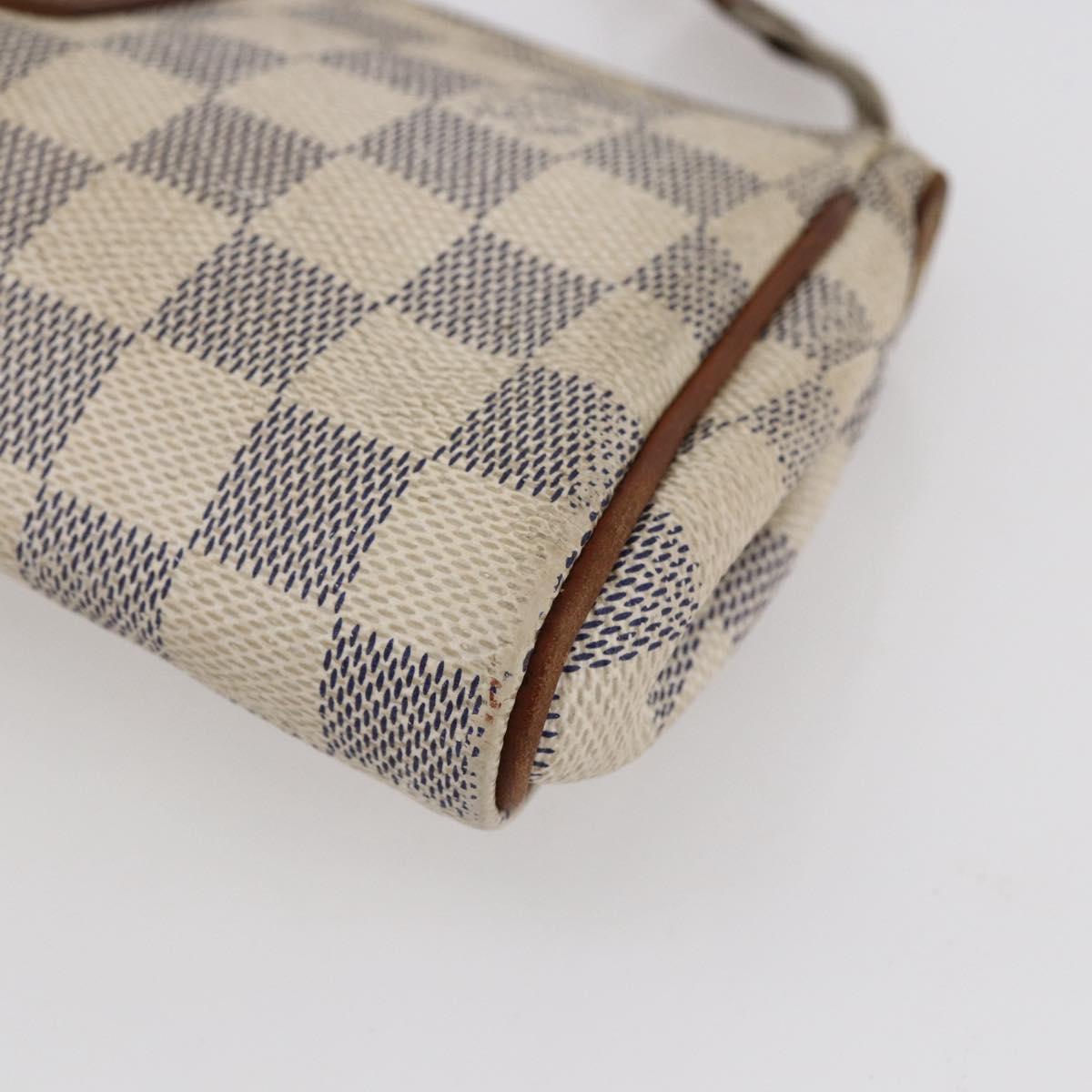 LOUIS VUITTON Damier Azur Eva Shoulder Bag 2way N55214 LV Auth 145918
