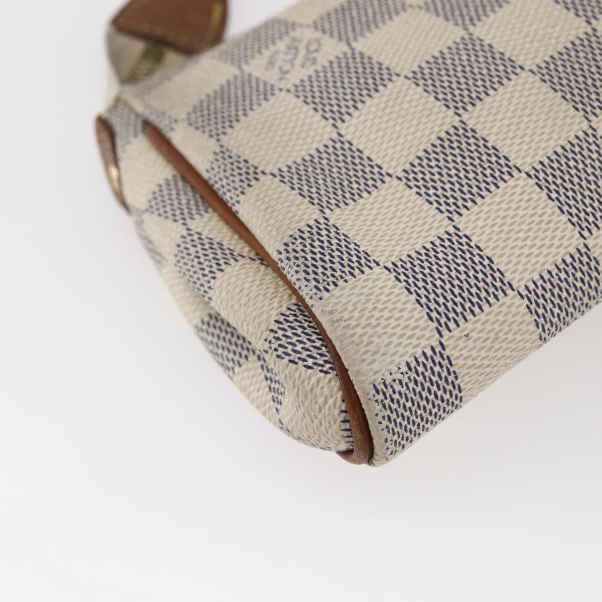 LOUIS VUITTON Damier Azur Eva Shoulder Bag 2way N55214 LV Auth 145918