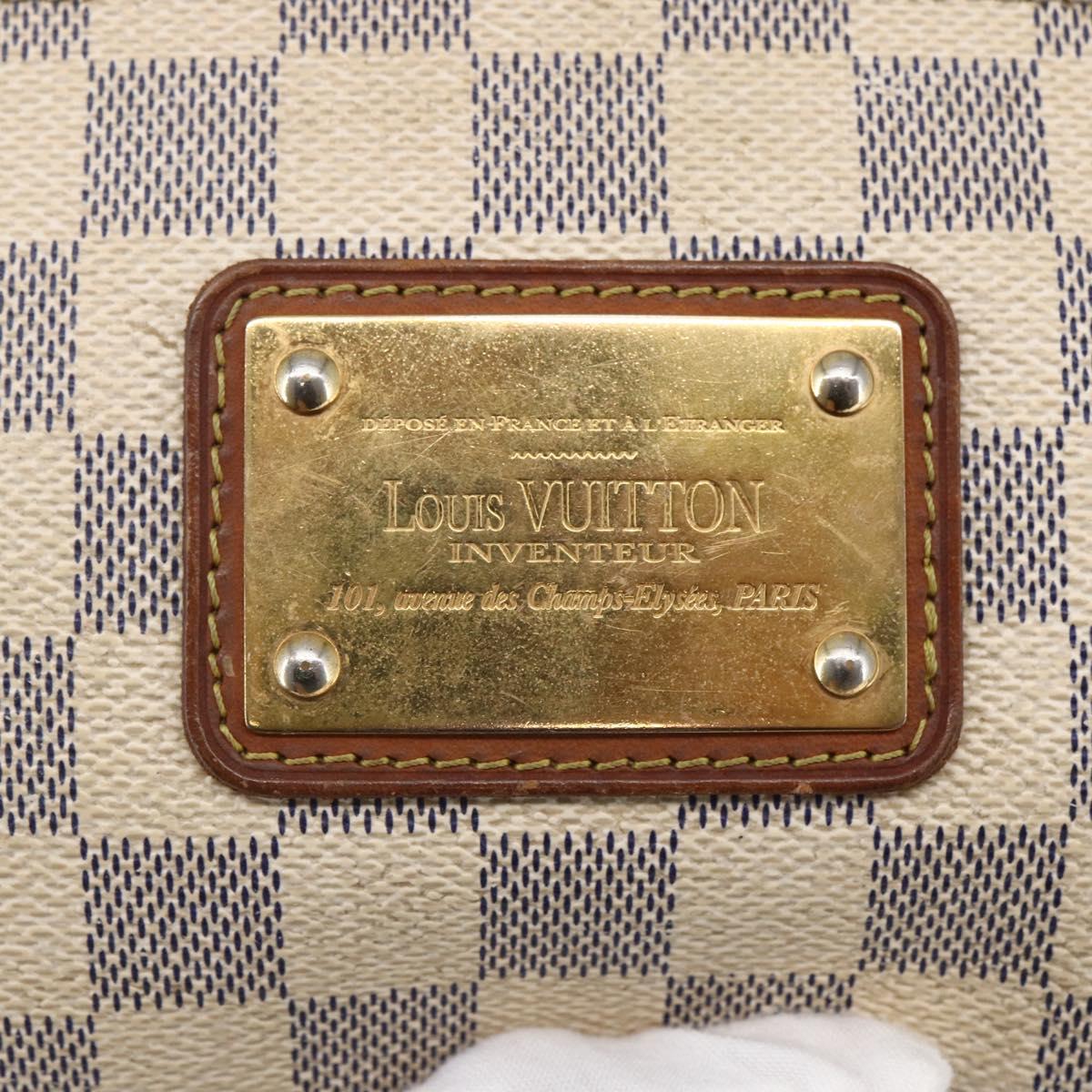 LOUIS VUITTON Damier Azur Eva Shoulder Bag 2way N55214 LV Auth 145918