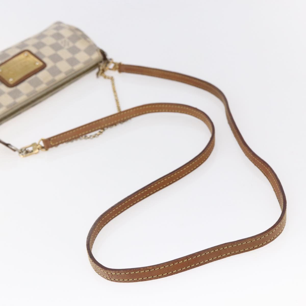 LOUIS VUITTON Damier Azur Eva Shoulder Bag 2way N55214 LV Auth 145918