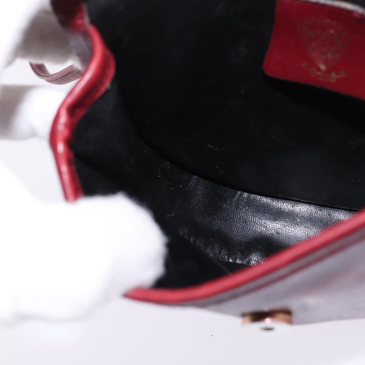 GUCCI Shoulder Bag Leather Red Auth 145949