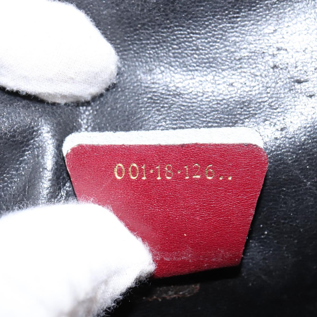 GUCCI Shoulder Bag Leather Red Auth 145949