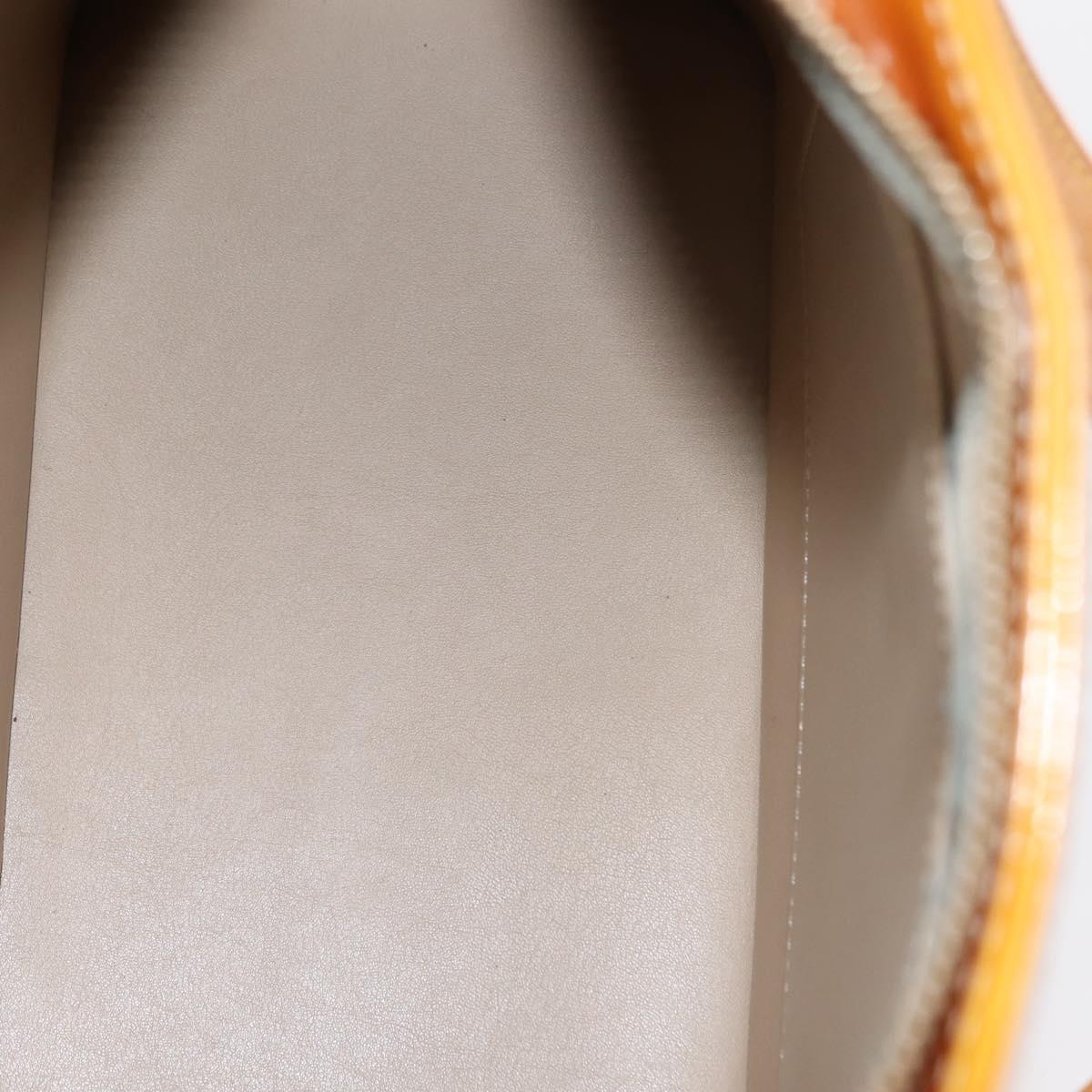 LOUIS VUITTON Monogram Vernis Houston Hand Bag Beige M91004 LV Auth 145966