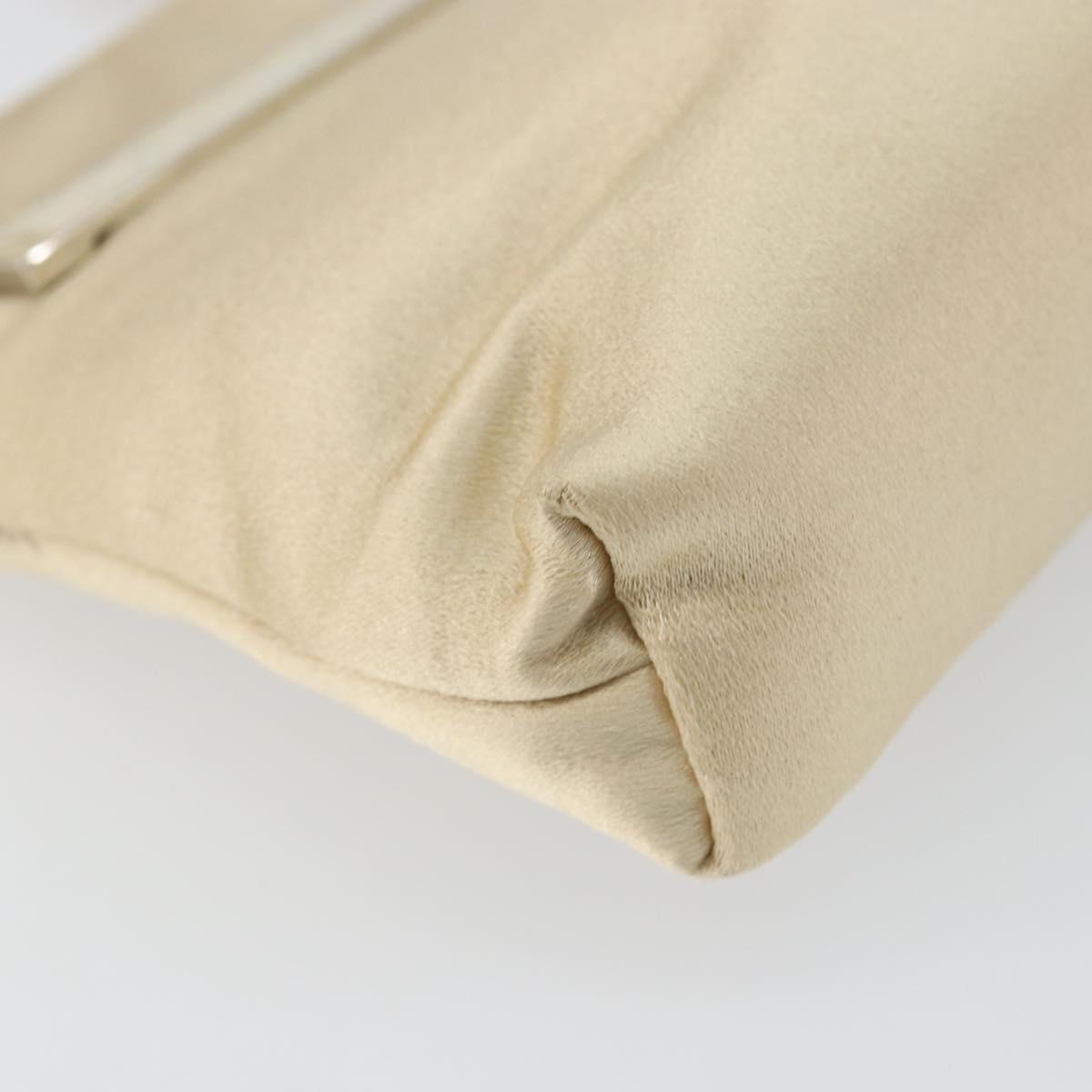 GUCCI Hand Bag Satin Beige 005 4781 0335 Auth 145967