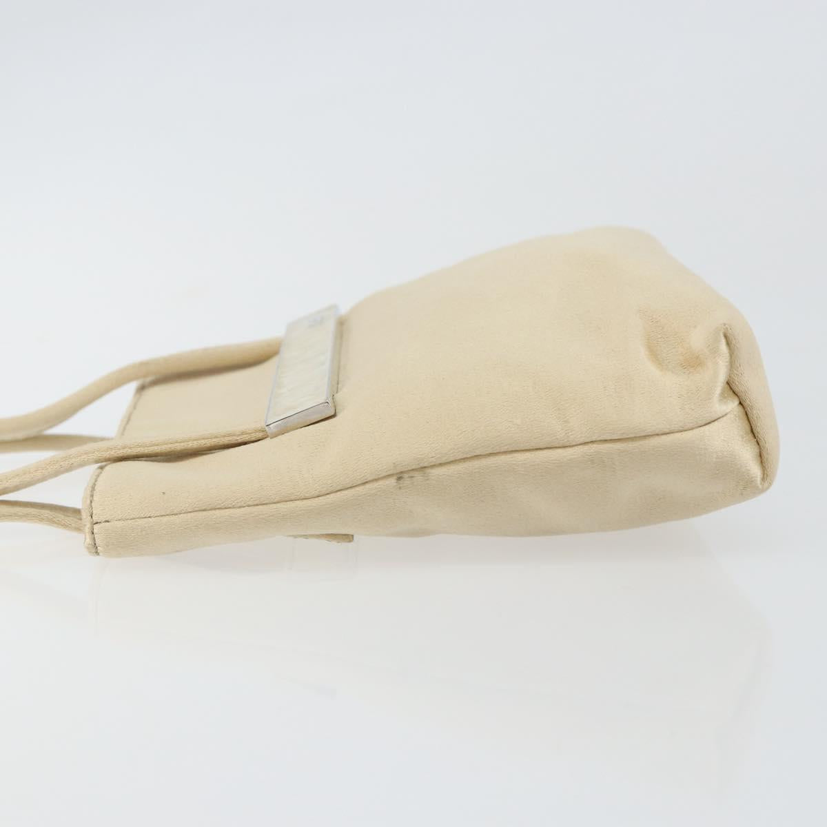 GUCCI Hand Bag Satin Beige 005 4781 0335 Auth 145967