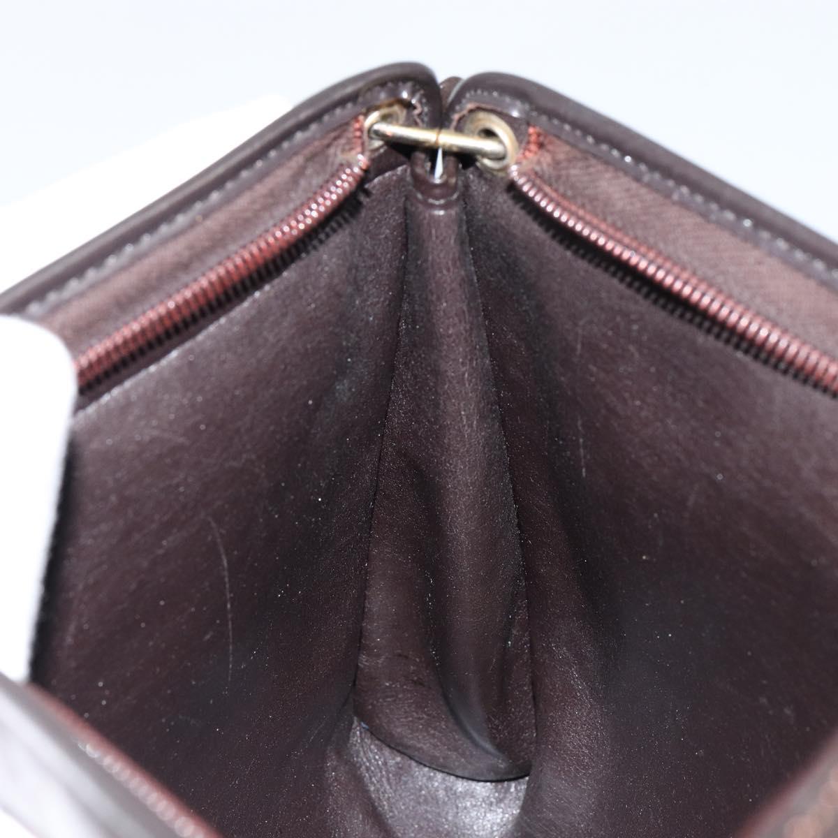 Christian Dior Trotter Canvas Shoulder Bag Beige Gold Auth 145973