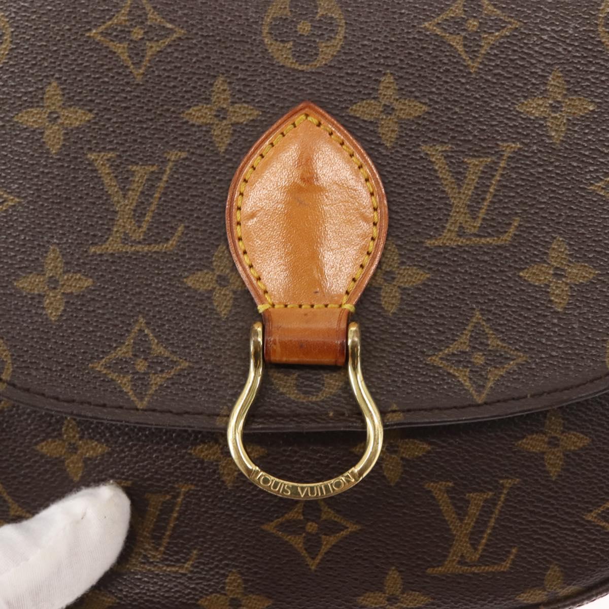 LOUIS VUITTON Monogram Saint Cloud MM Shoulder Bag M51243 LV Auth 145980