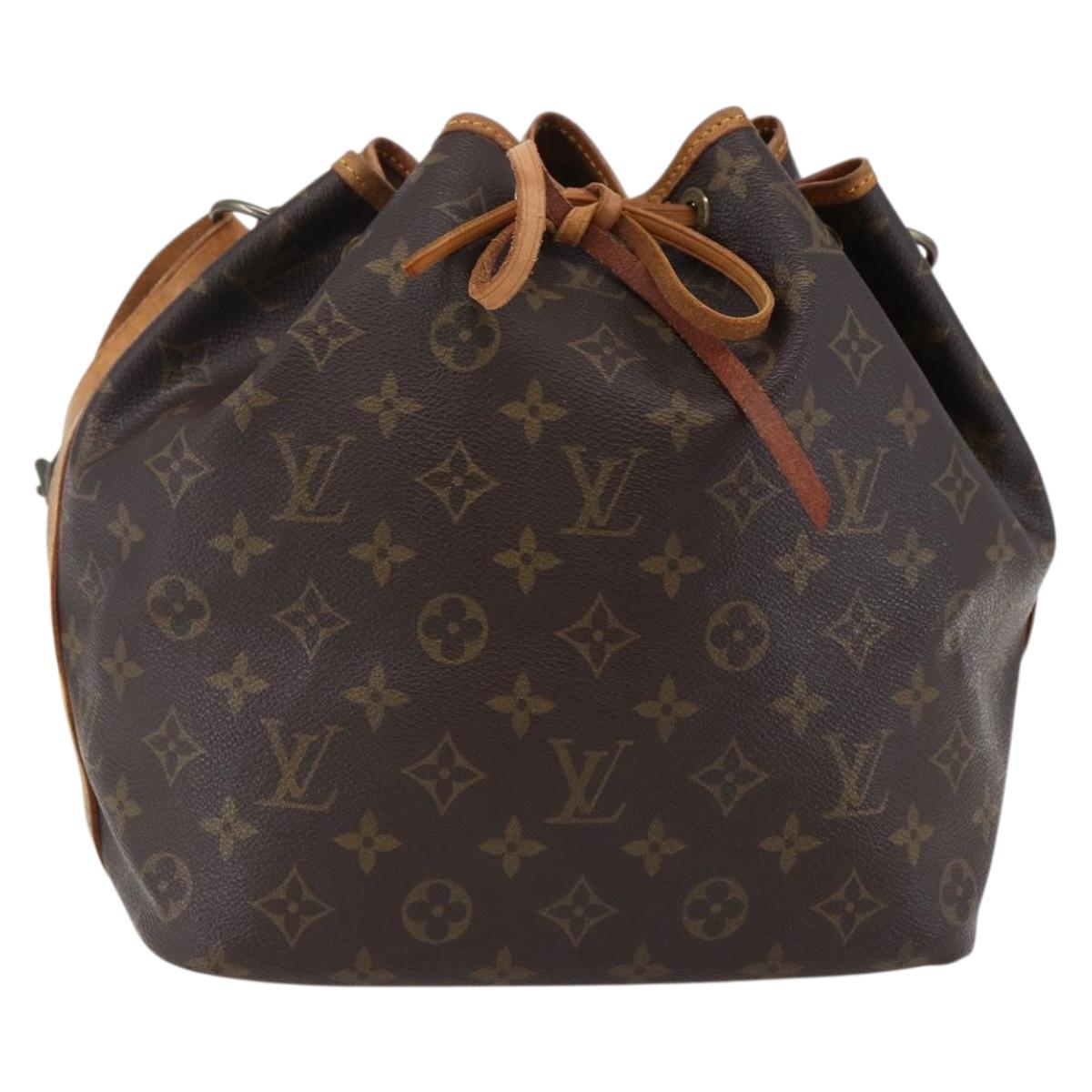 LOUIS VUITTON Monogram Petit Noe Shoulder Bag M42226 LV Auth 145981