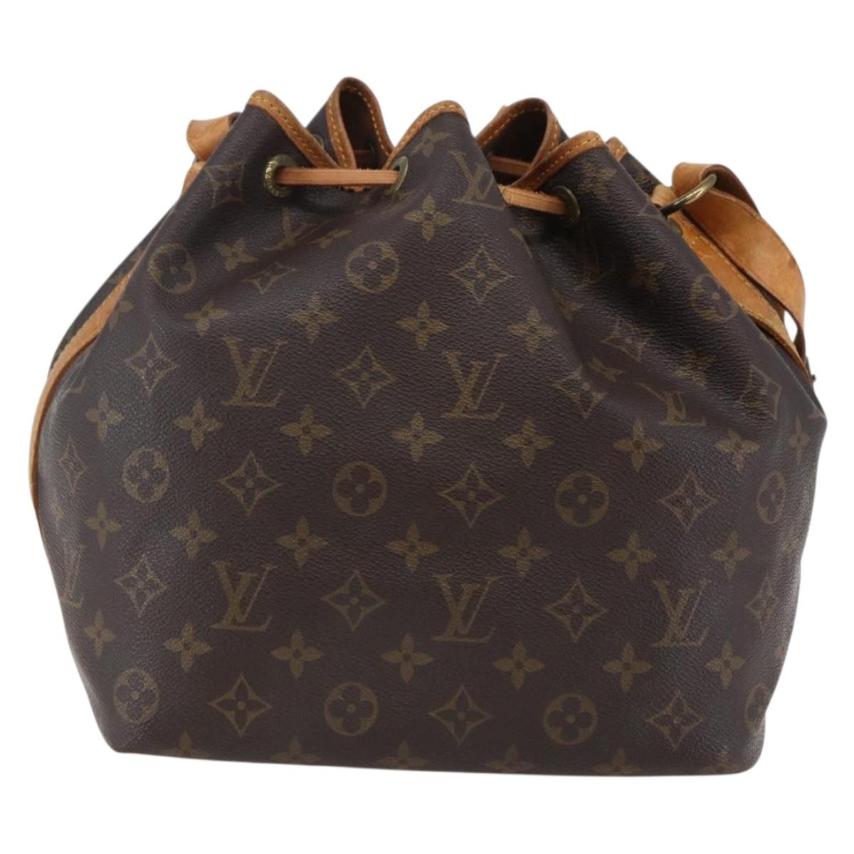 LOUIS VUITTON Monogram Petit Noe Shoulder Bag M42226 LV Auth 145981