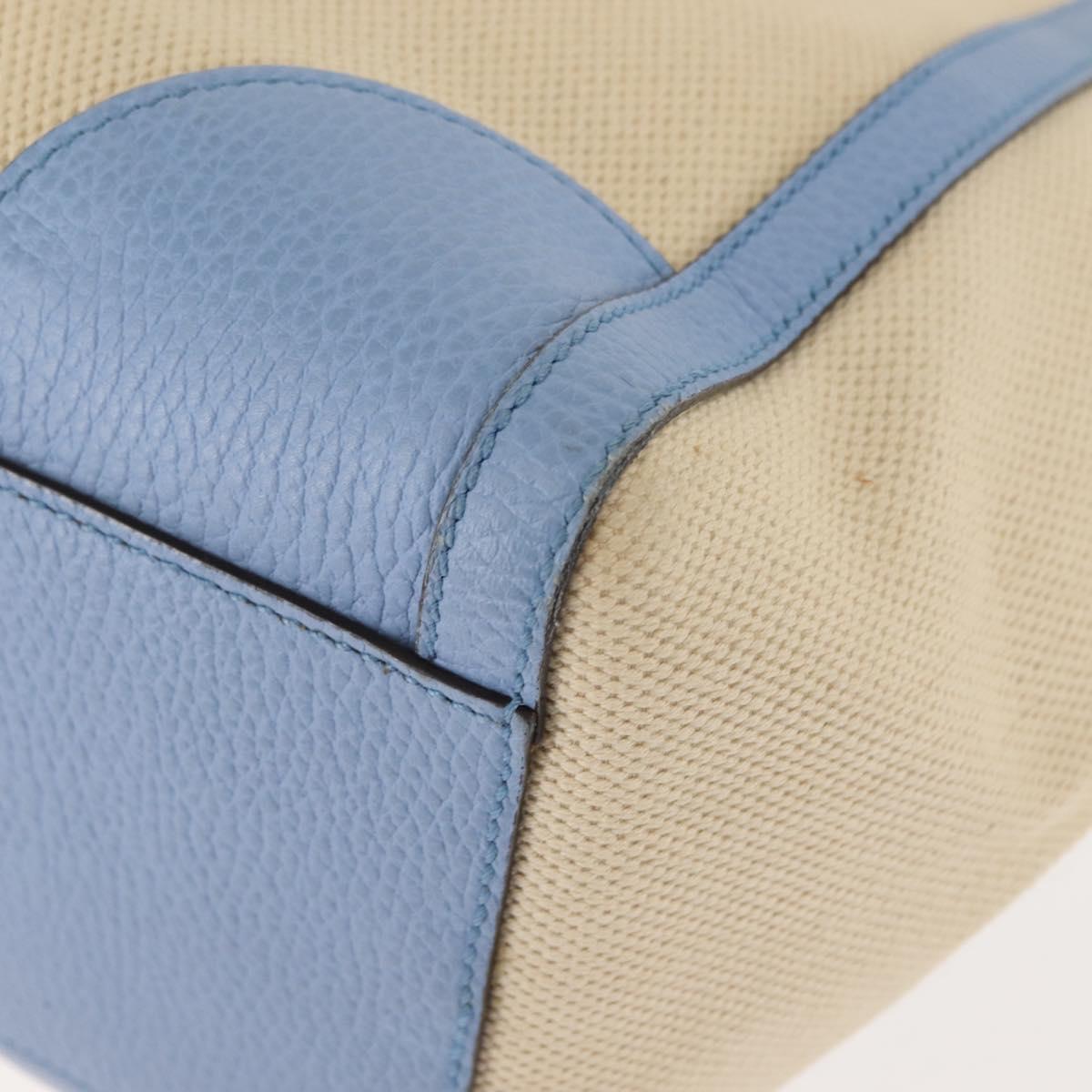 GUCCI Tote Bag Canvas Beige Gold 354397 467891 Auth 145984