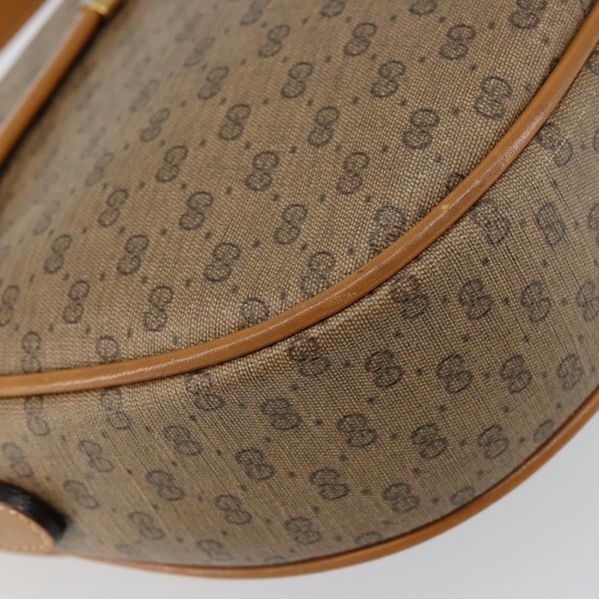 GUCCI Micro GG Supreme Shoulder Bag PVC Beige Gold 001 084 0259 Auth 145987