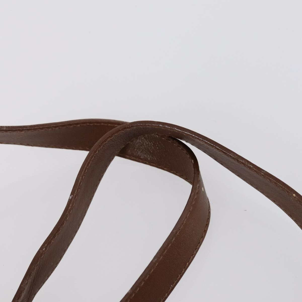 GUCCI Bamboo Hand Bag Leather 2way Brown Gold 000 122 0316 Auth 146003