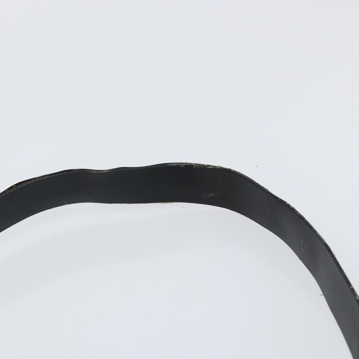 GUCCI Shoulder Bag Leather Black Silver 001 3064 Auth 146004