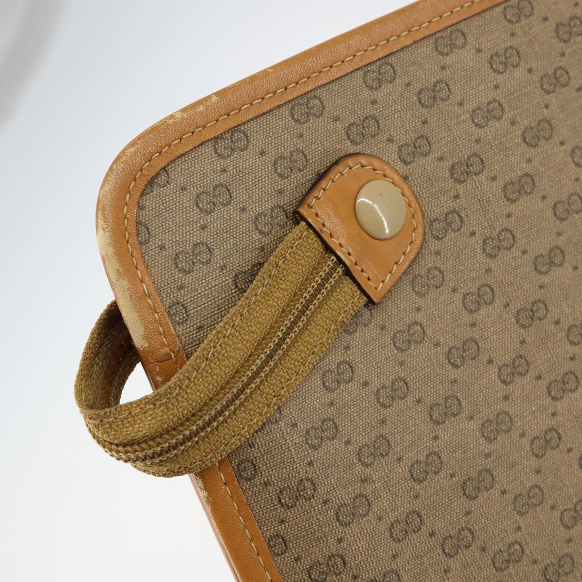 GUCCI Micro GG Supreme Web Sherry Line Bag PVC Beige 017 115 4126 Auth 146005
