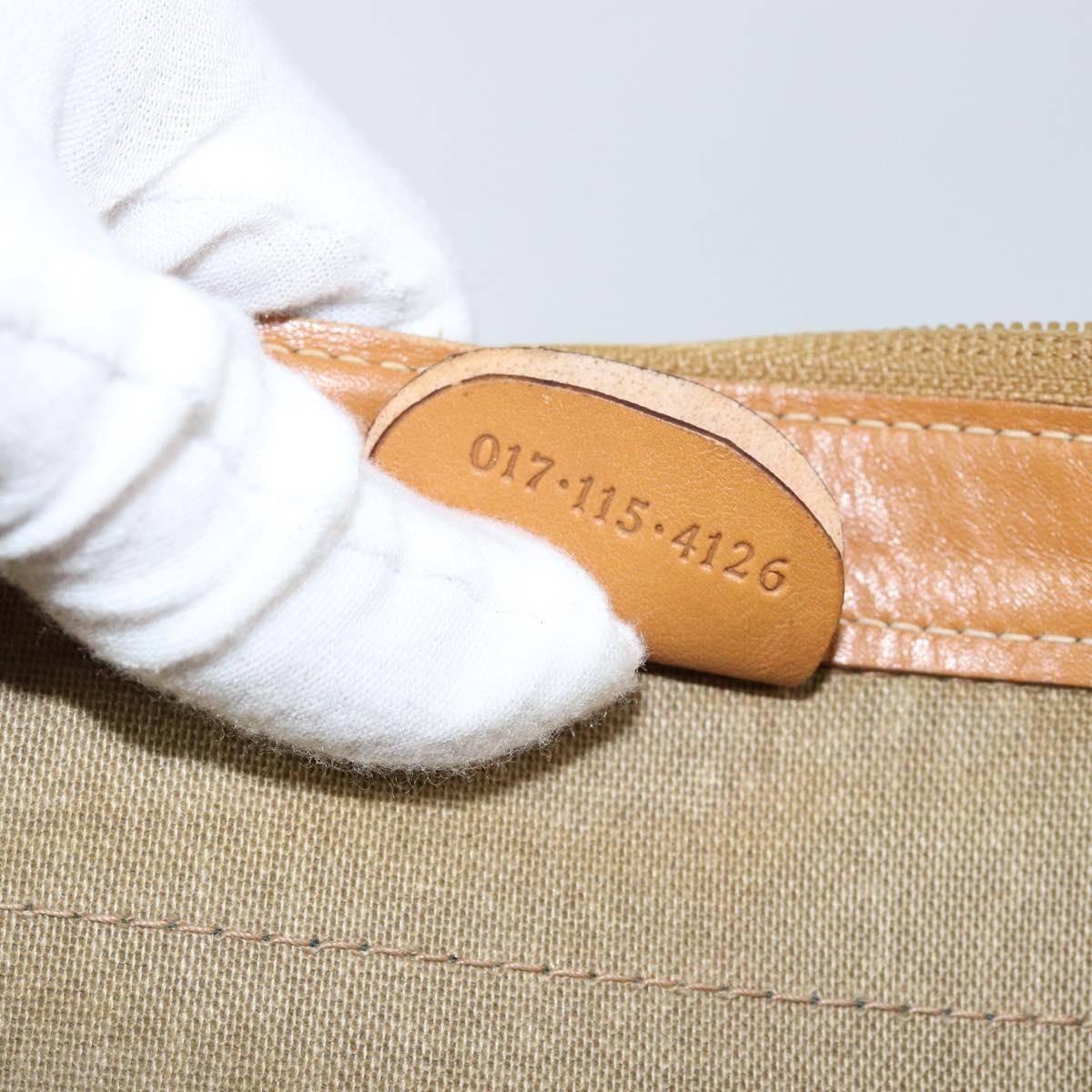 GUCCI Micro GG Supreme Web Sherry Line Bag PVC Beige 017 115 4126 Auth 146005