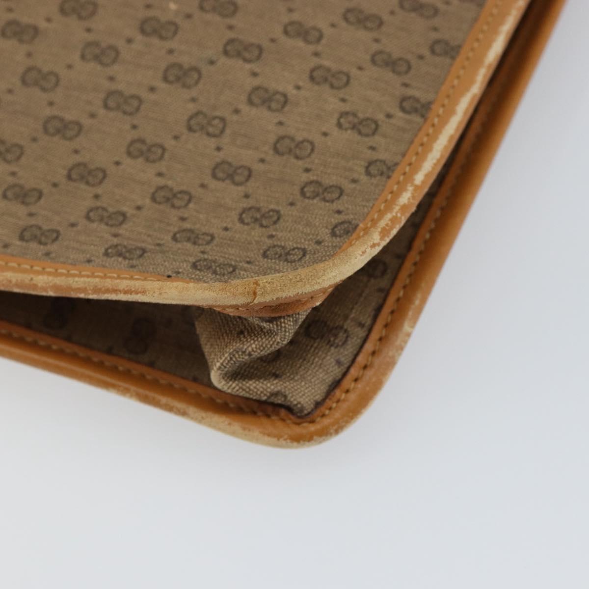 GUCCI Micro GG Supreme Web Sherry Line Bag PVC Beige 017 115 4126 Auth 146005