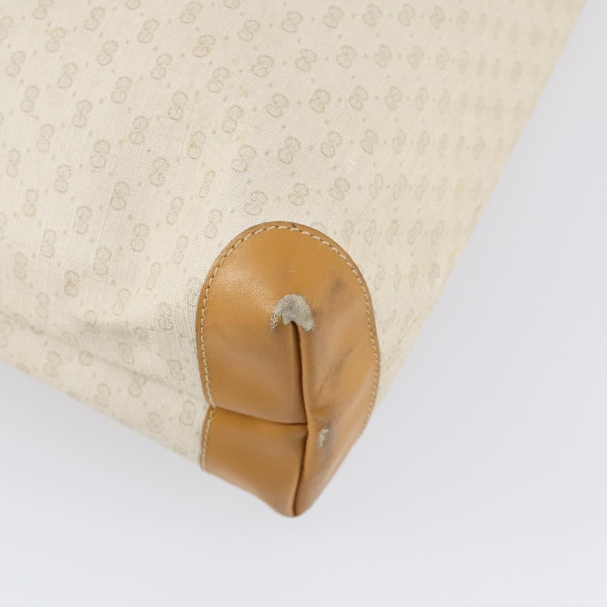 GUCCI Micro GG Supreme Web Sherry Line Bag PVC Ivory 002 39 0215 Auth 146006