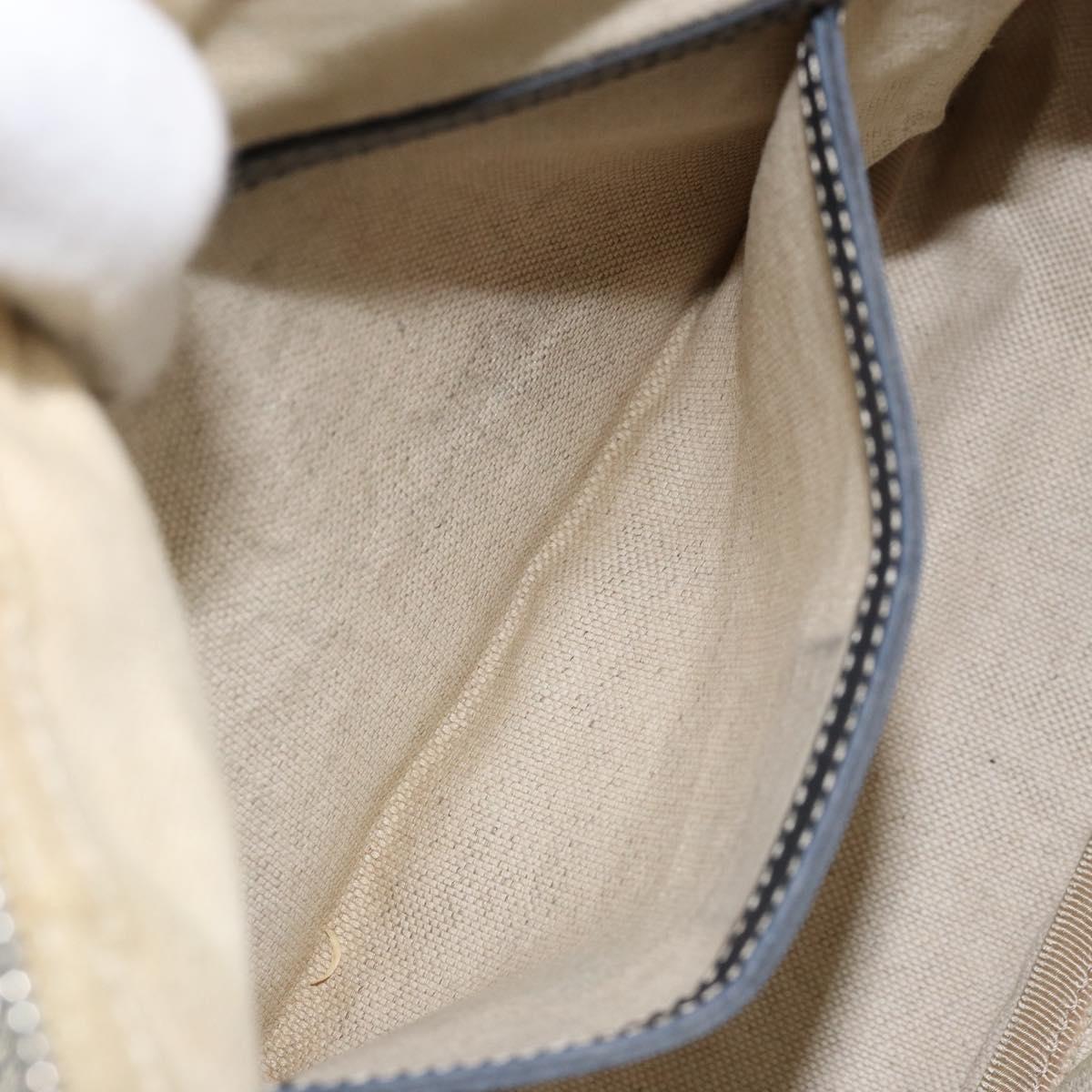 GUCCI GG Supreme Shoulder Bag PVC Navy Gold 246881 Auth 146007