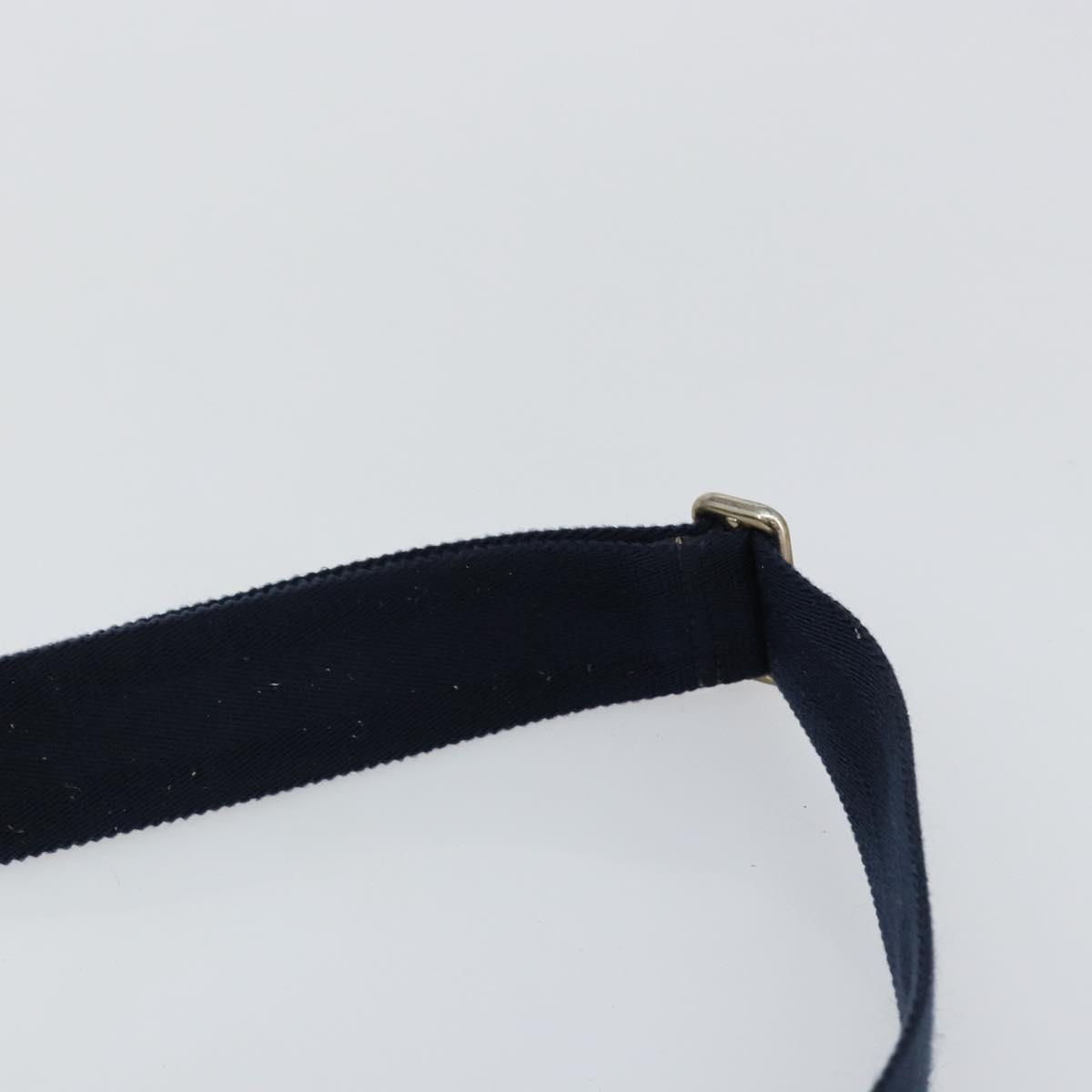 GUCCI GG Supreme Shoulder Bag PVC Navy Gold 246881 Auth 146007