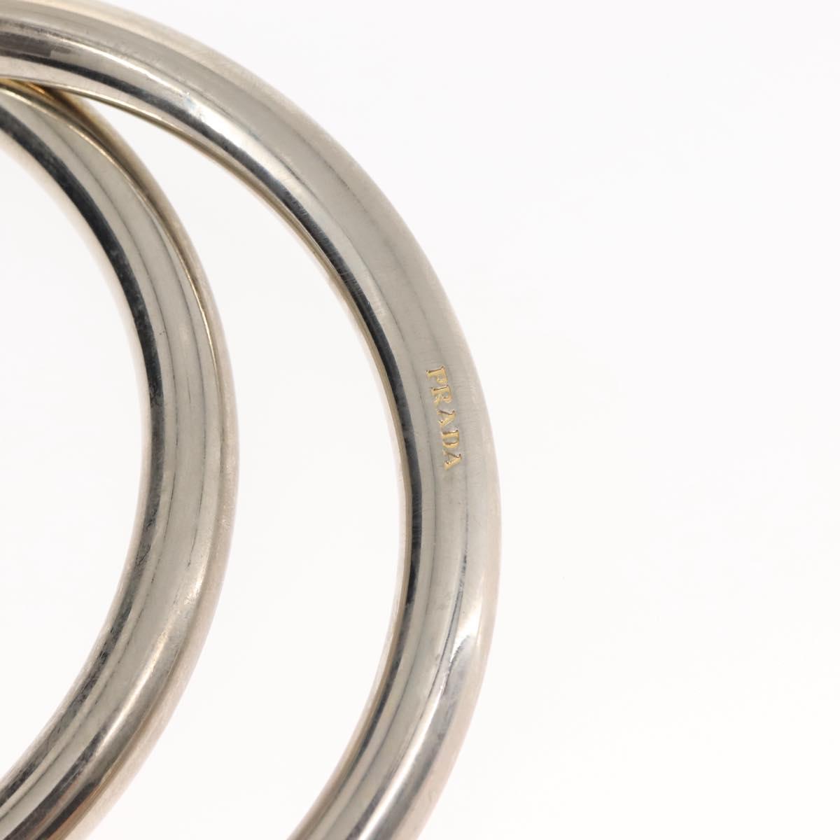 PRADA Hand Bag Nylon Blue Gold Auth 146014