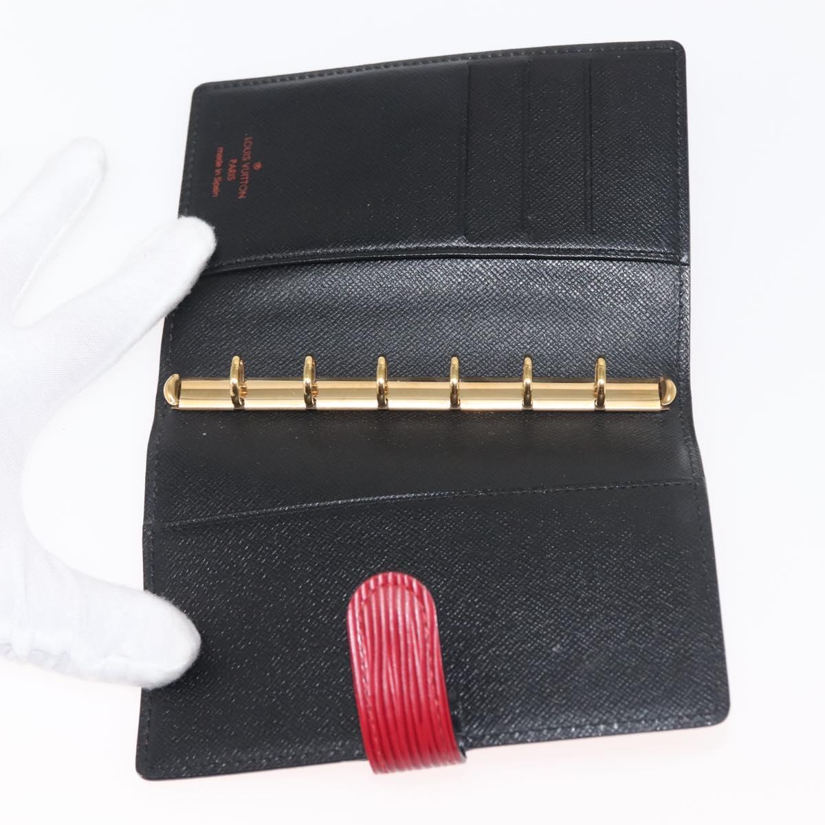 LOUIS VUITTON Epi Agenda PM Day Planner Cover Red R20057 LV Auth 146024