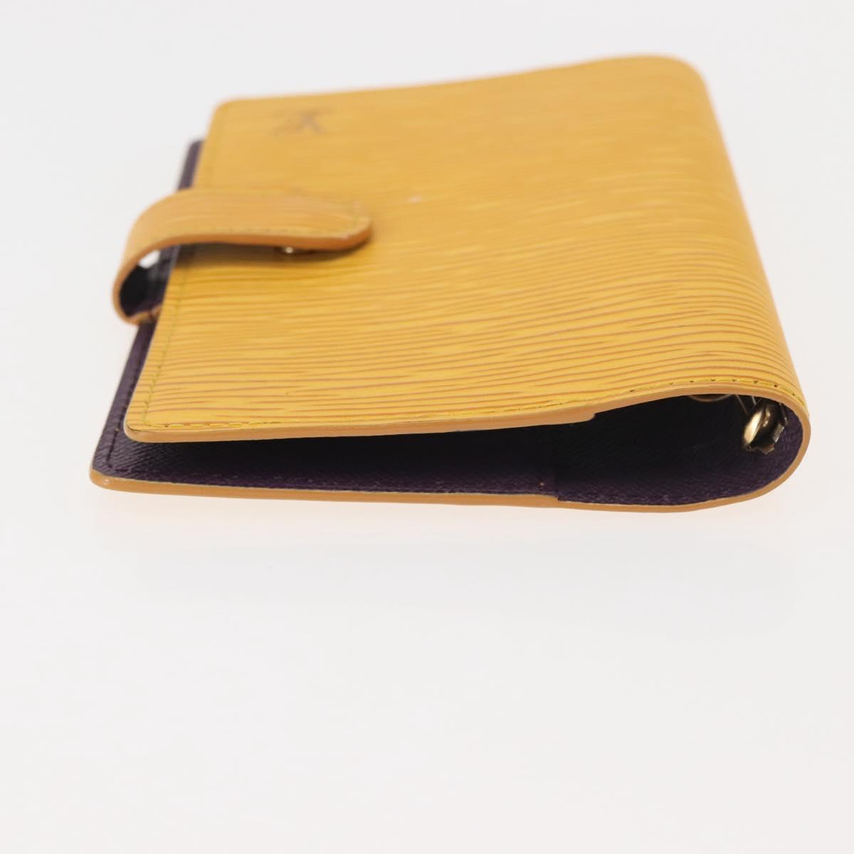LOUIS VUITTON Epi Agenda PM Day Planner Cover Yellow R20059 LV Auth 146025