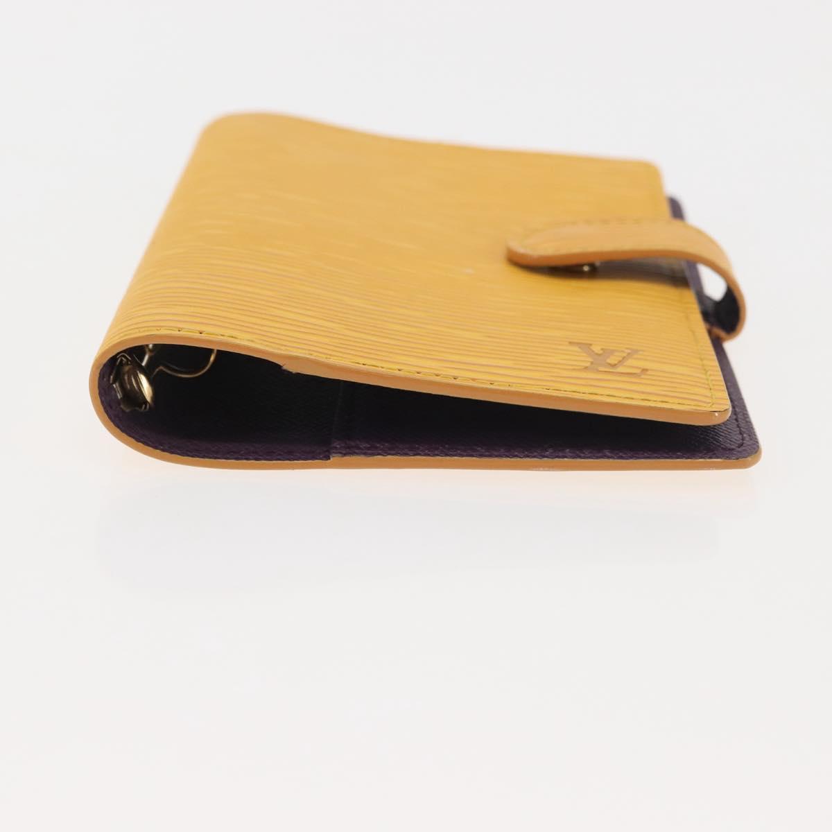 LOUIS VUITTON Epi Agenda PM Day Planner Cover Yellow R20059 LV Auth 146025
