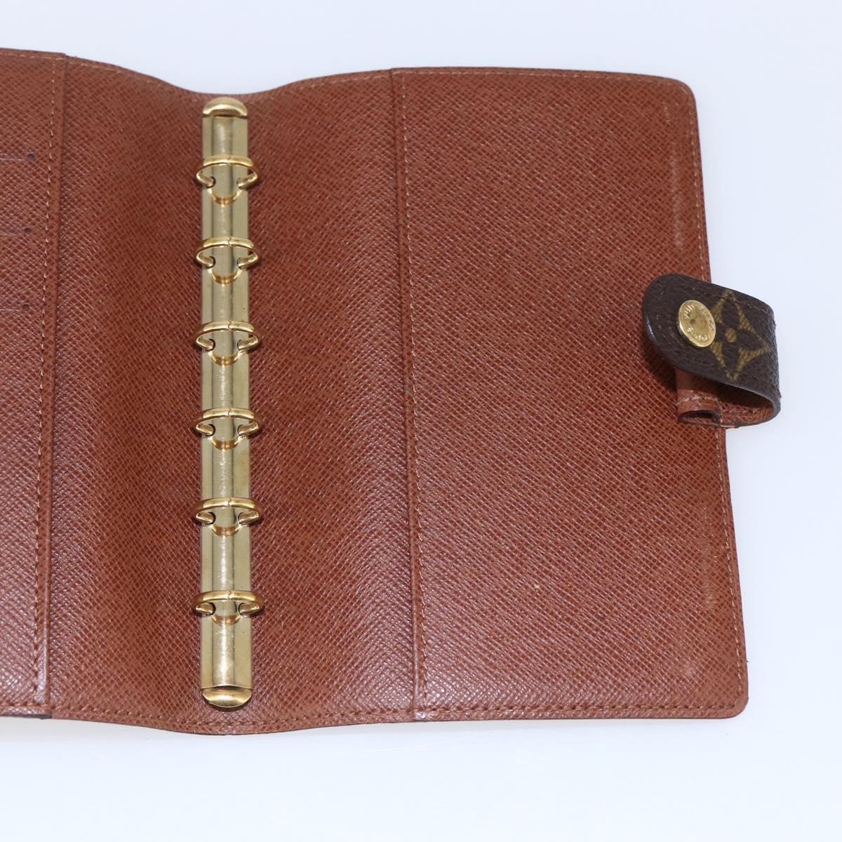 LOUIS VUITTON Monogram Agenda PM Day Planner Cover R20005 LV Auth 146028