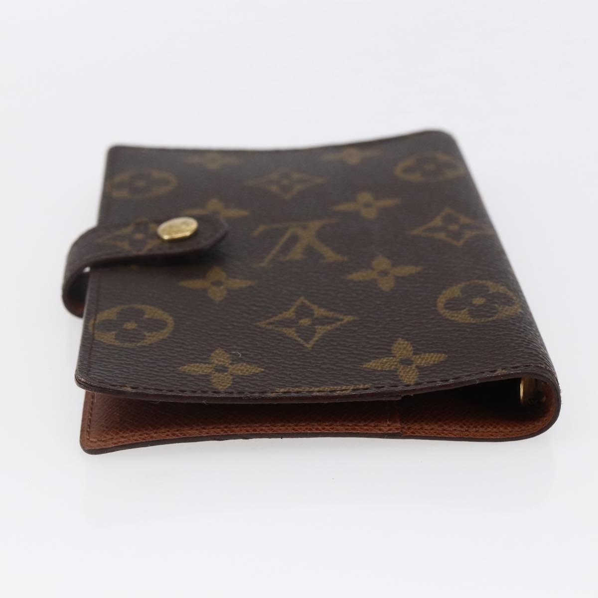 LOUIS VUITTON Monogram Agenda PM Day Planner Cover R20005 LV Auth 146028