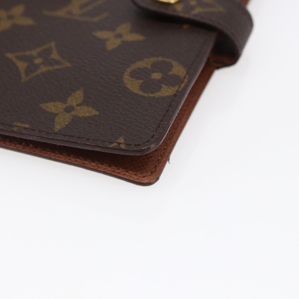LOUIS VUITTON Monogram Agenda PM Day Planner Cover R20005 LV Auth 146028