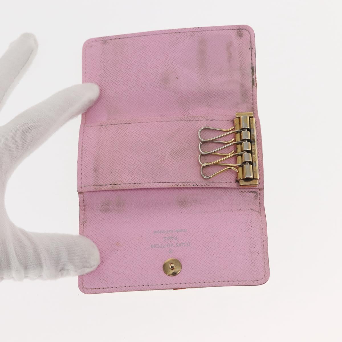 LOUIS VUITTON Monogram Multicolor Multicles 4 Key Case White M93731 Auth 146034