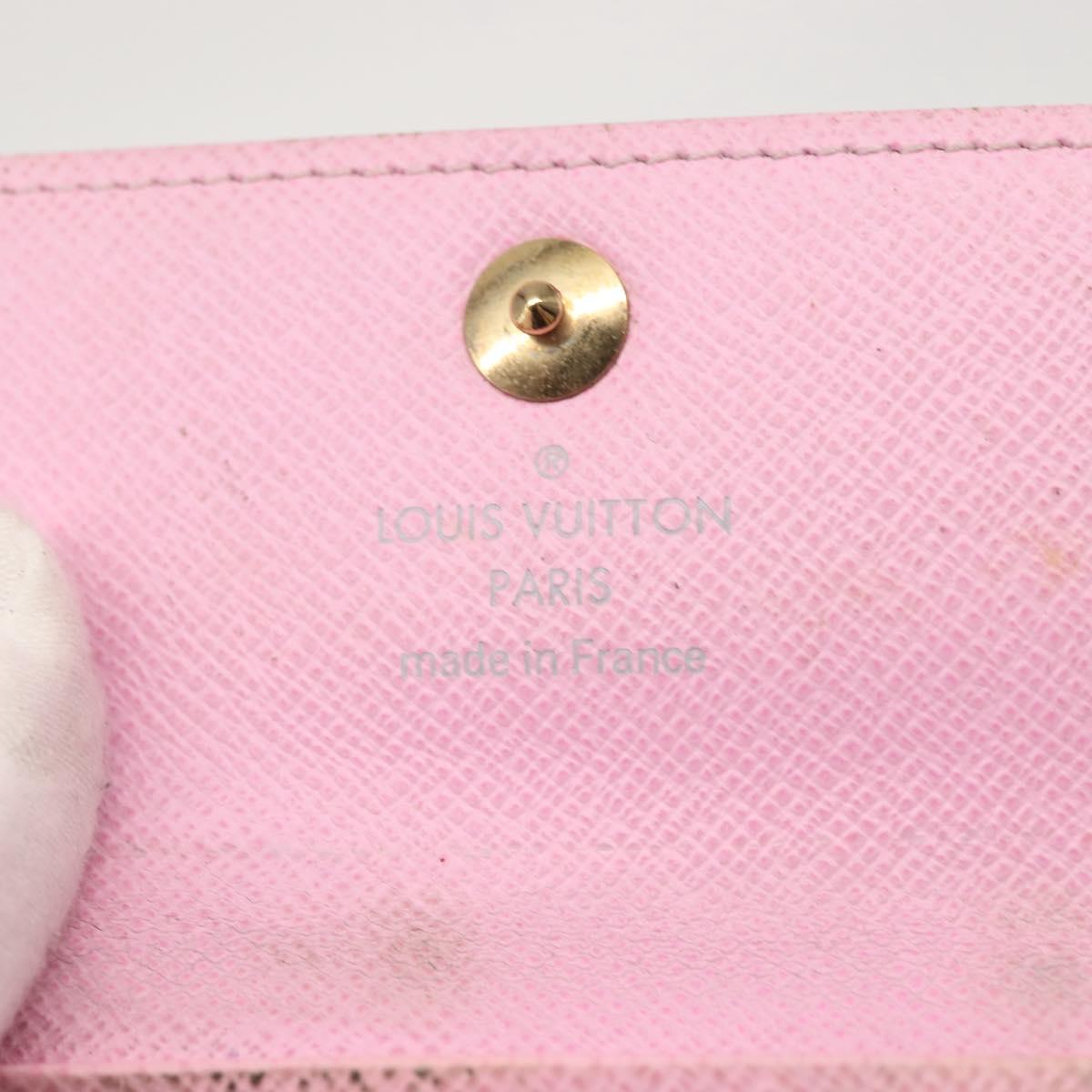 LOUIS VUITTON Monogram Multicolor Multicles 4 Key Case White M93731 Auth 146034