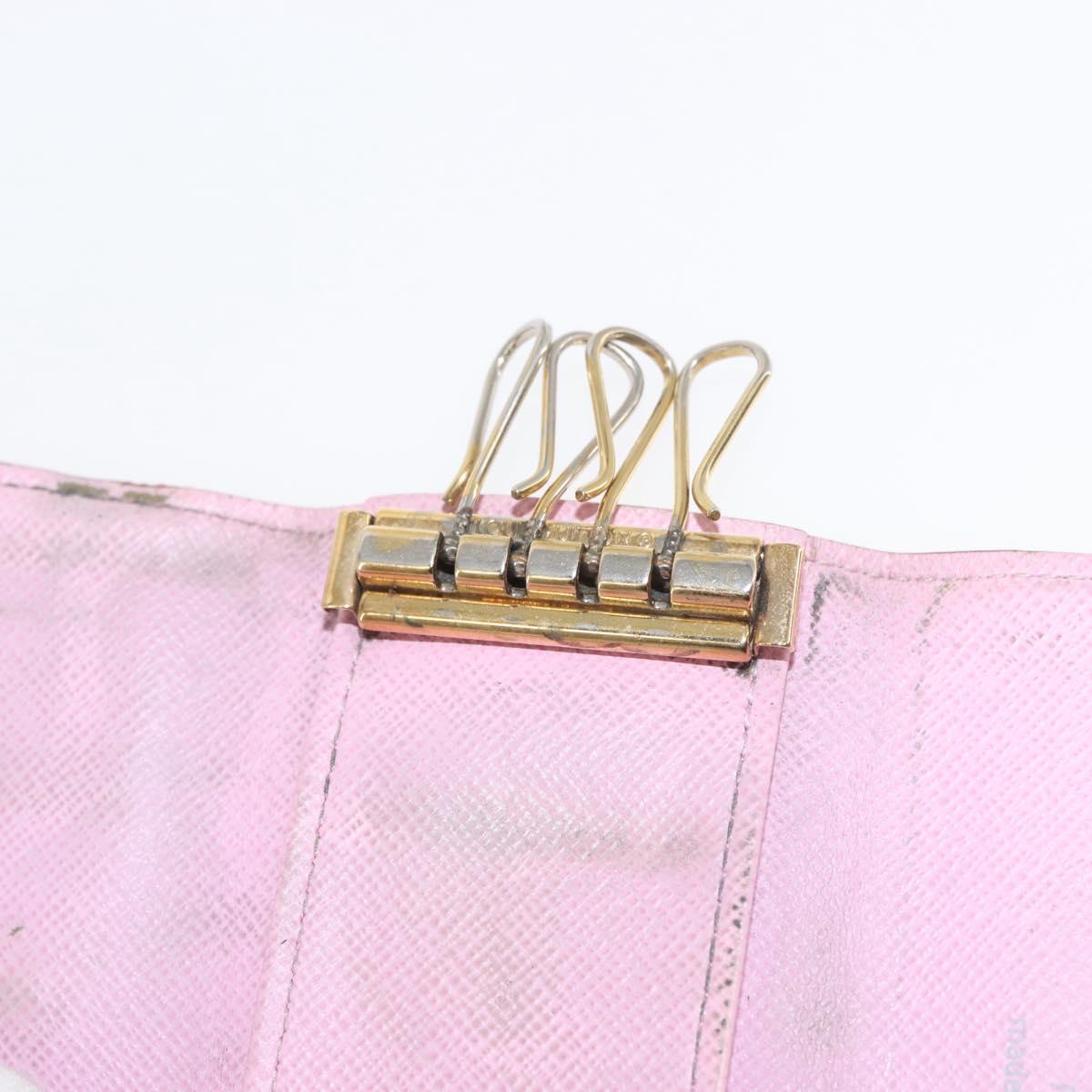 LOUIS VUITTON Monogram Multicolor Multicles 4 Key Case White M93731 Auth 146034