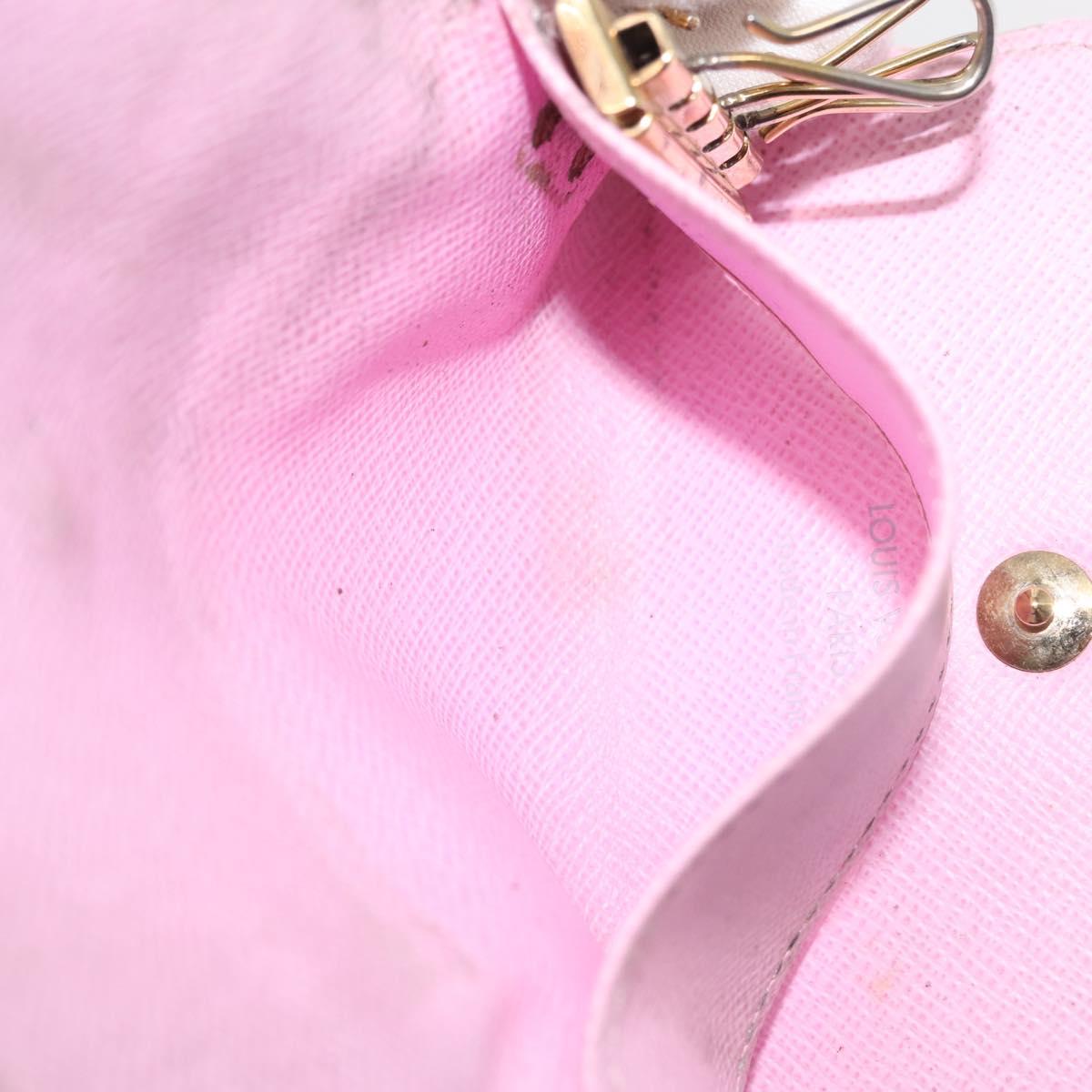 LOUIS VUITTON Monogram Multicolor Multicles 4 Key Case White M93731 Auth 146034