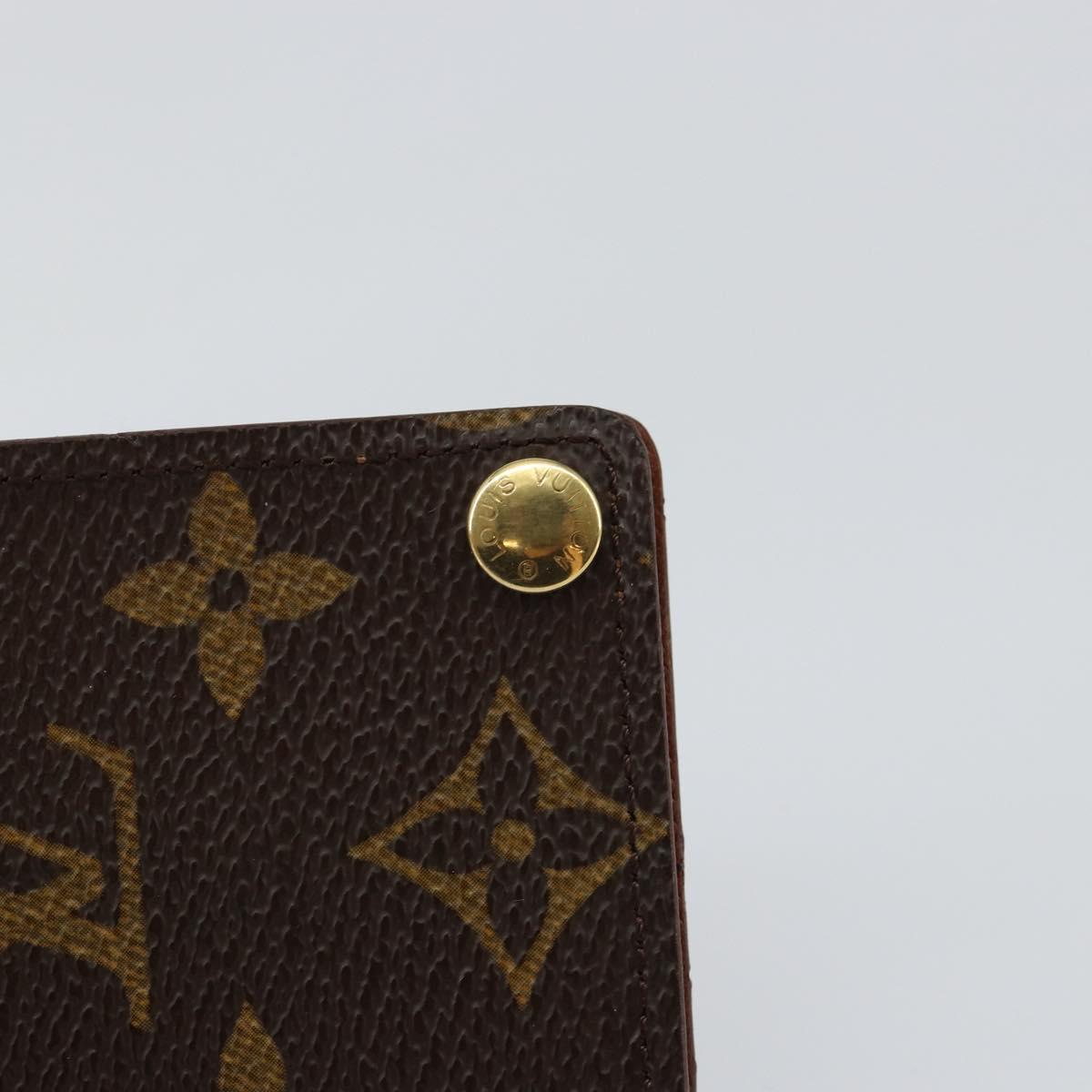 LOUIS VUITTON Monogram Porto Cartes Crdit Pression Card Case M60937 Auth 146035