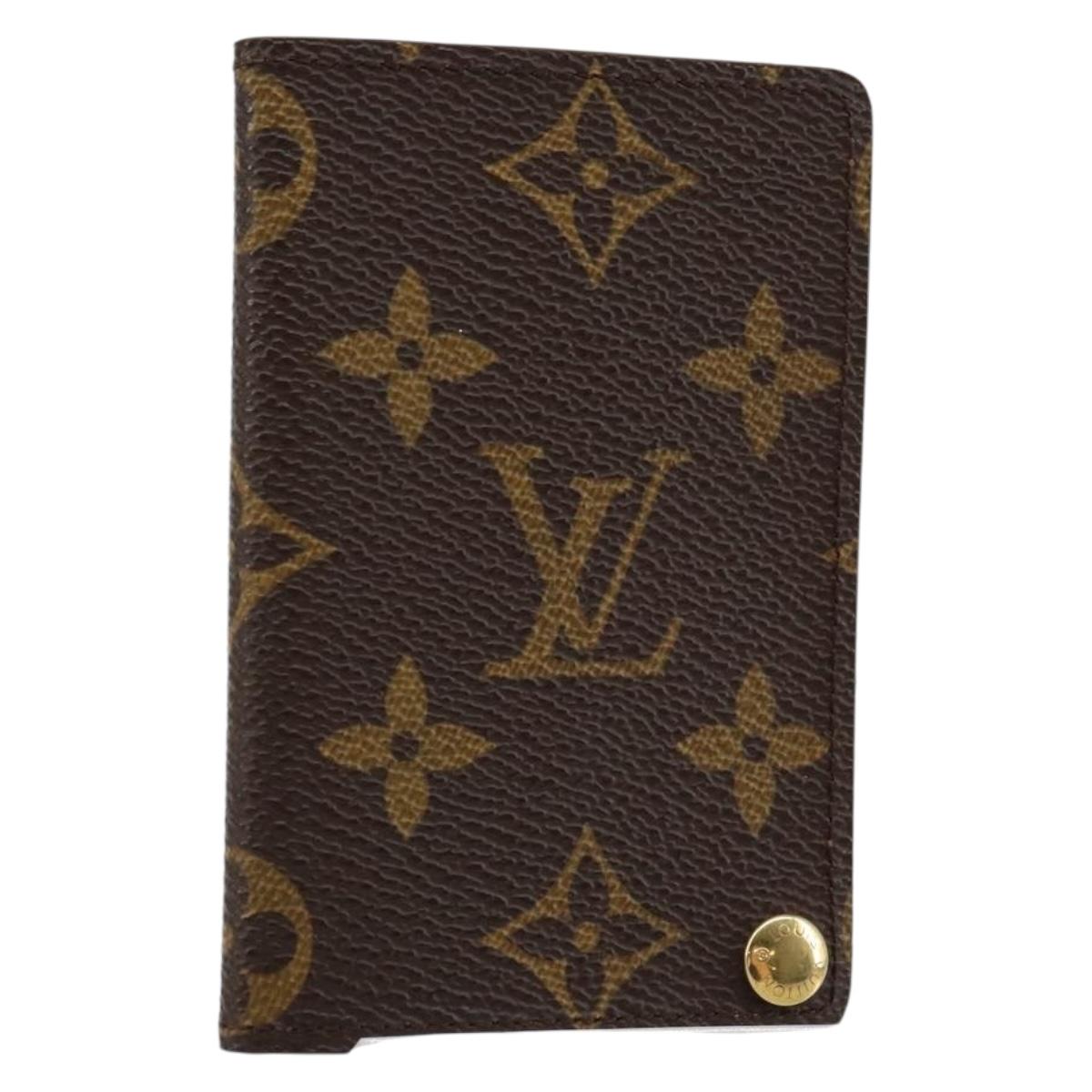LOUIS VUITTON Monogram Porto Cartes Crdit Pression Card Case M60937 Auth 146035