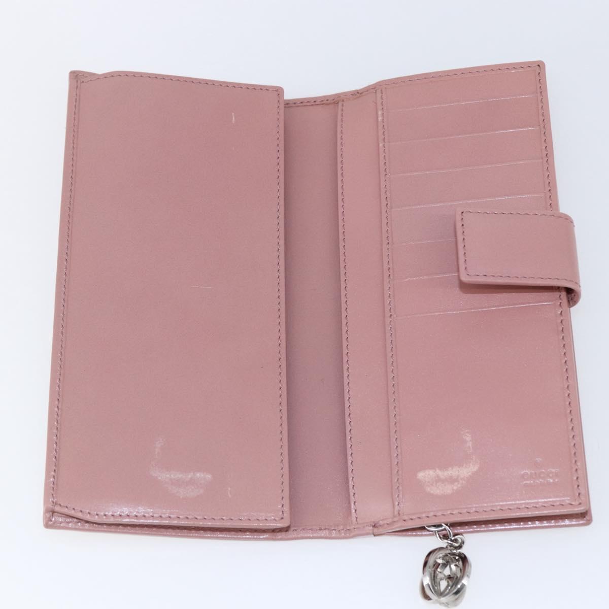GUCCI GG Canvas Long Wallet Beige 233024 Auth 146036