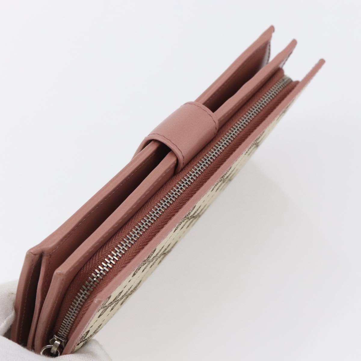 GUCCI GG Canvas Long Wallet Beige 233024 Auth 146036