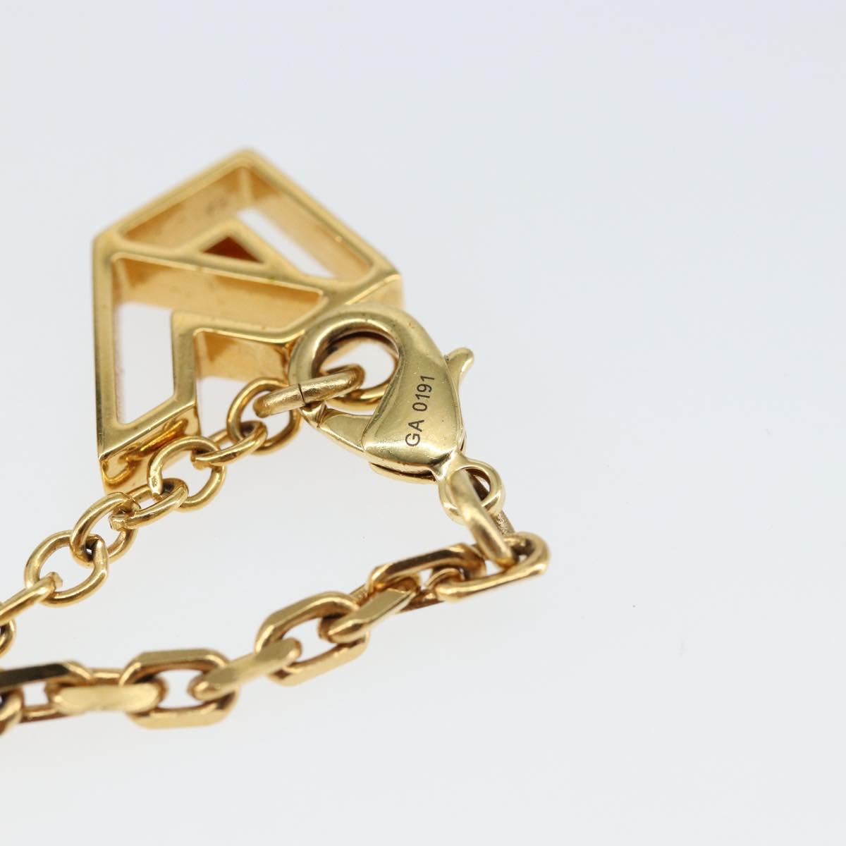 LOUIS VUITTON Pandantif Magnetic Necklace metal Gold Tone M66406 LV Auth 146041