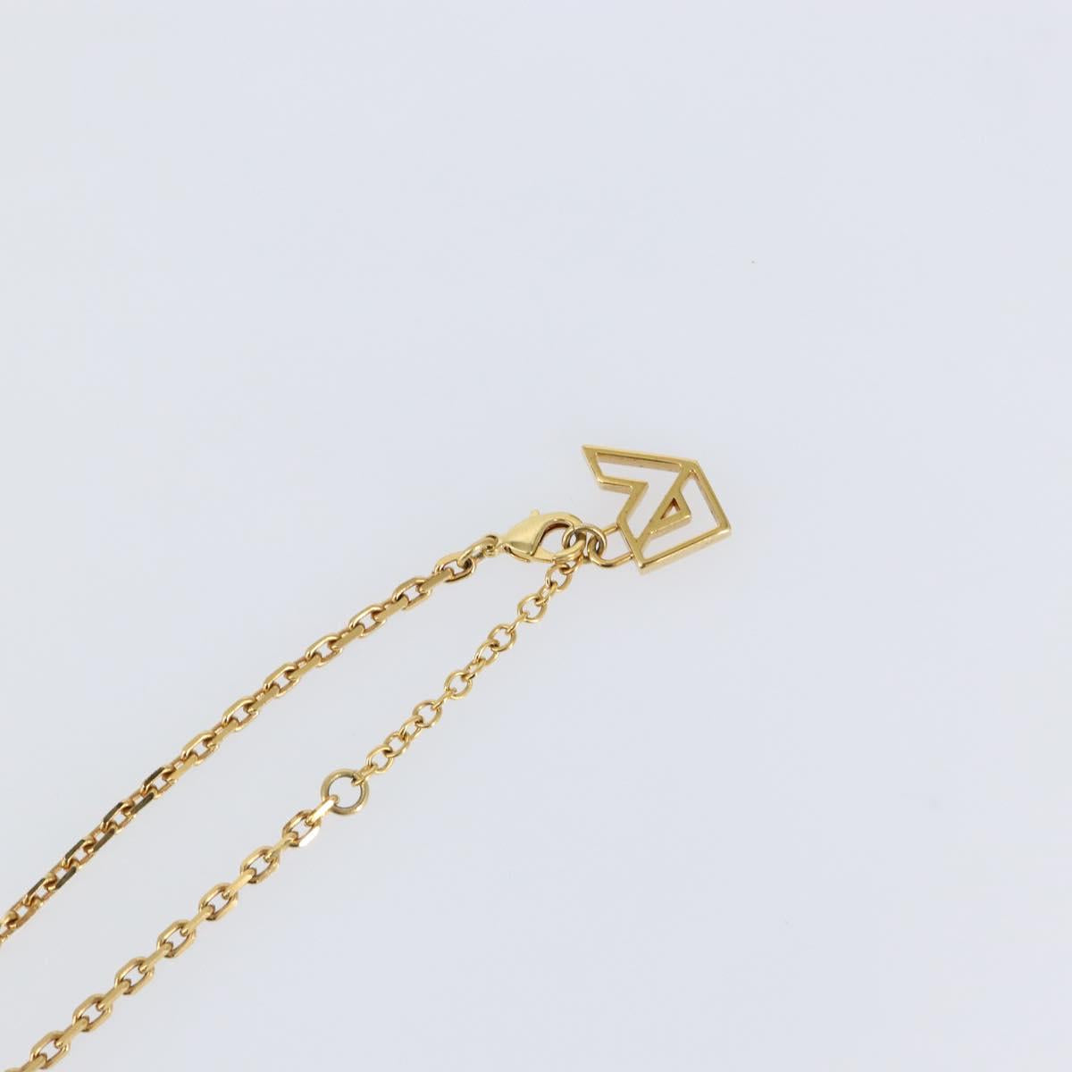 LOUIS VUITTON Pandantif Magnetic Necklace metal Gold Tone M66406 LV Auth 146041