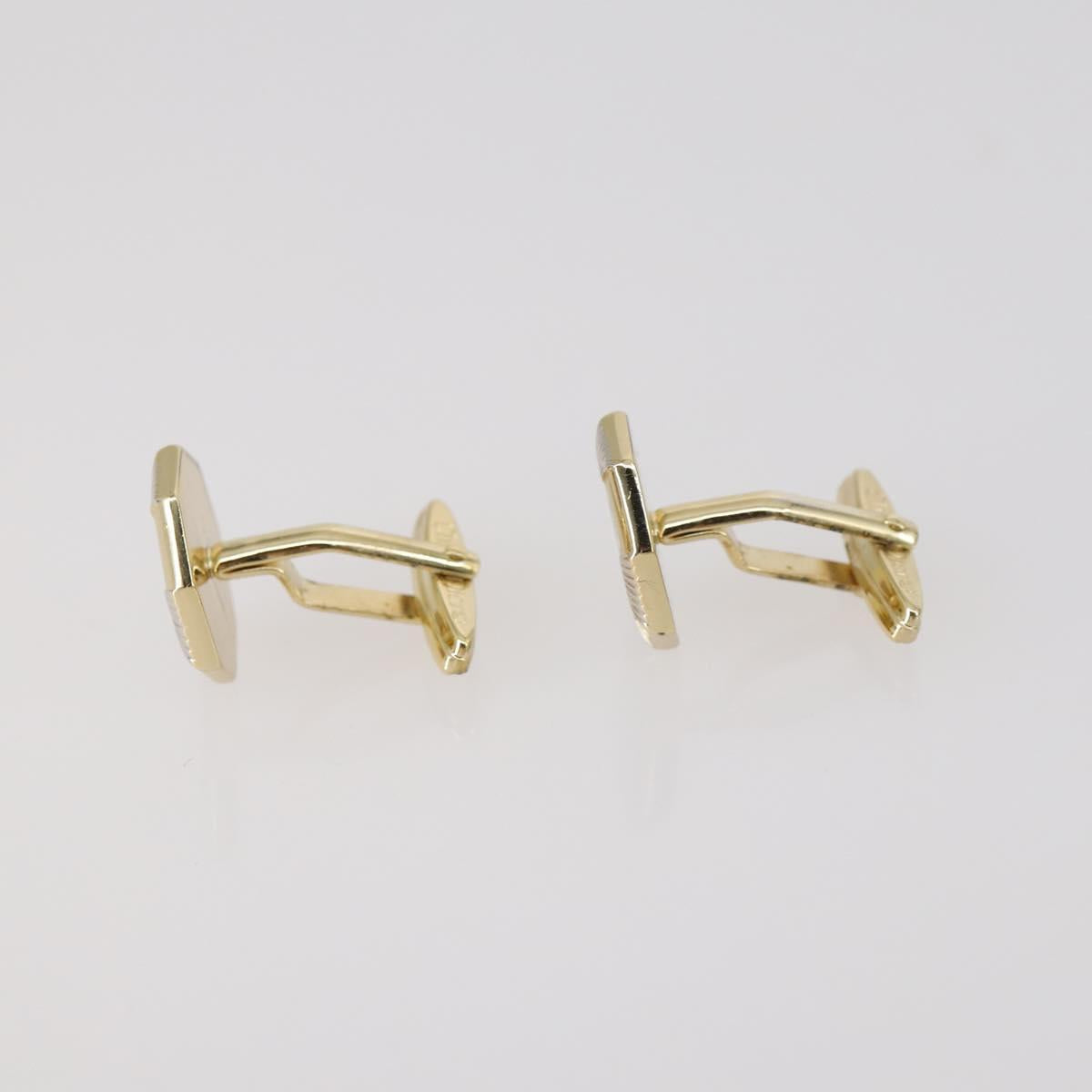 Christian Dior Nek Tie Pin Cuffs metal 2Set Gold Tone Auth 146047