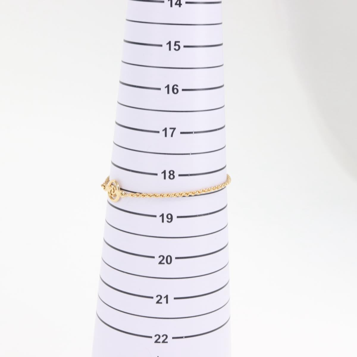 Christian Dior Circle Logo Bracelet metal Gold Tone Auth 146060