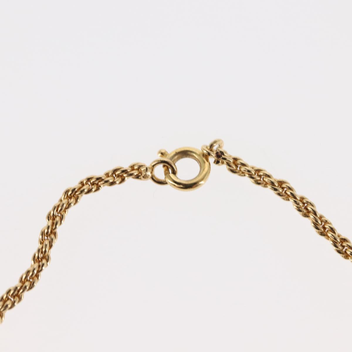 Christian Dior Circle Logo Bracelet metal Gold Tone Auth 146060