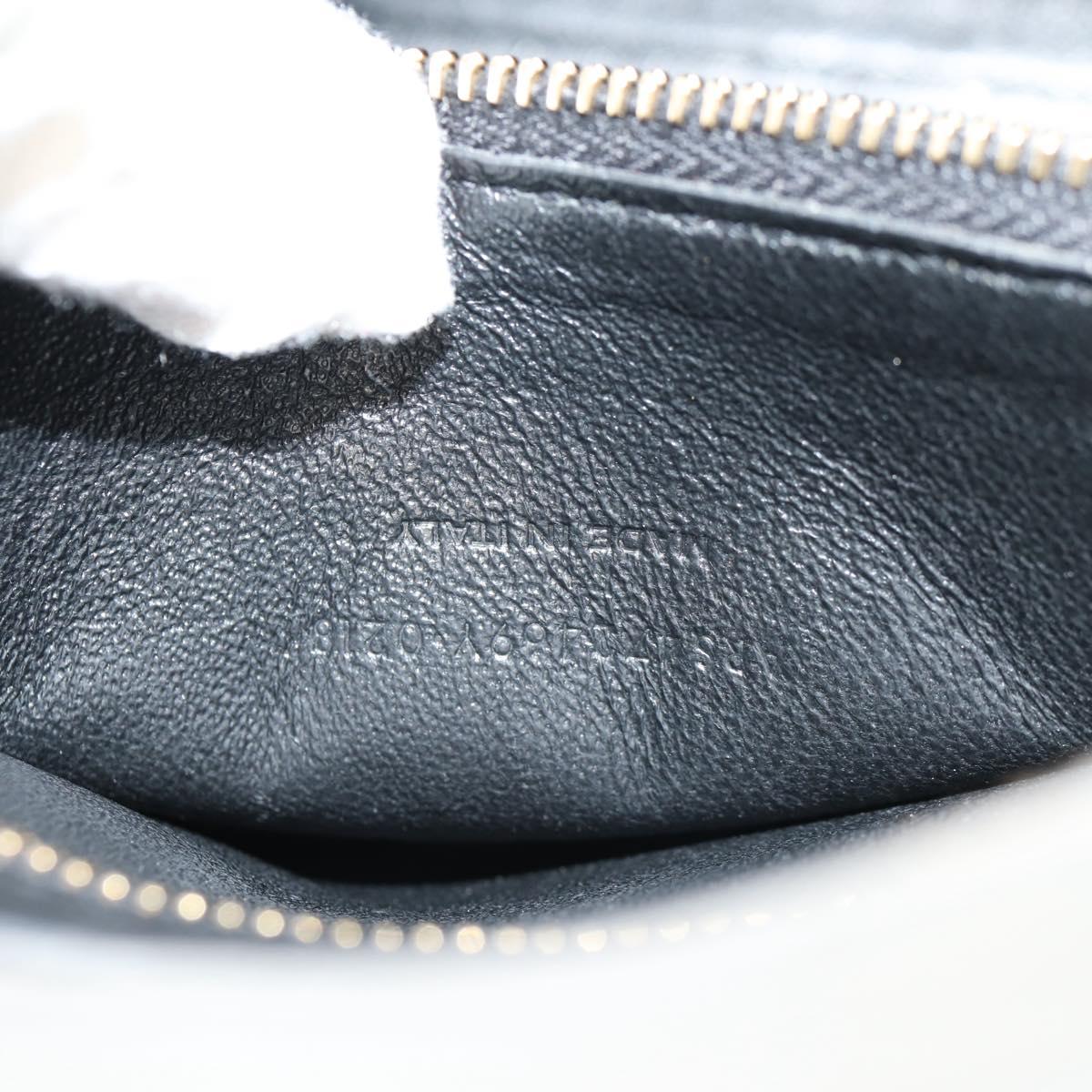 SAINT LAURENT Cabas Hand Bag Leather Gray Gold Auth 146066M