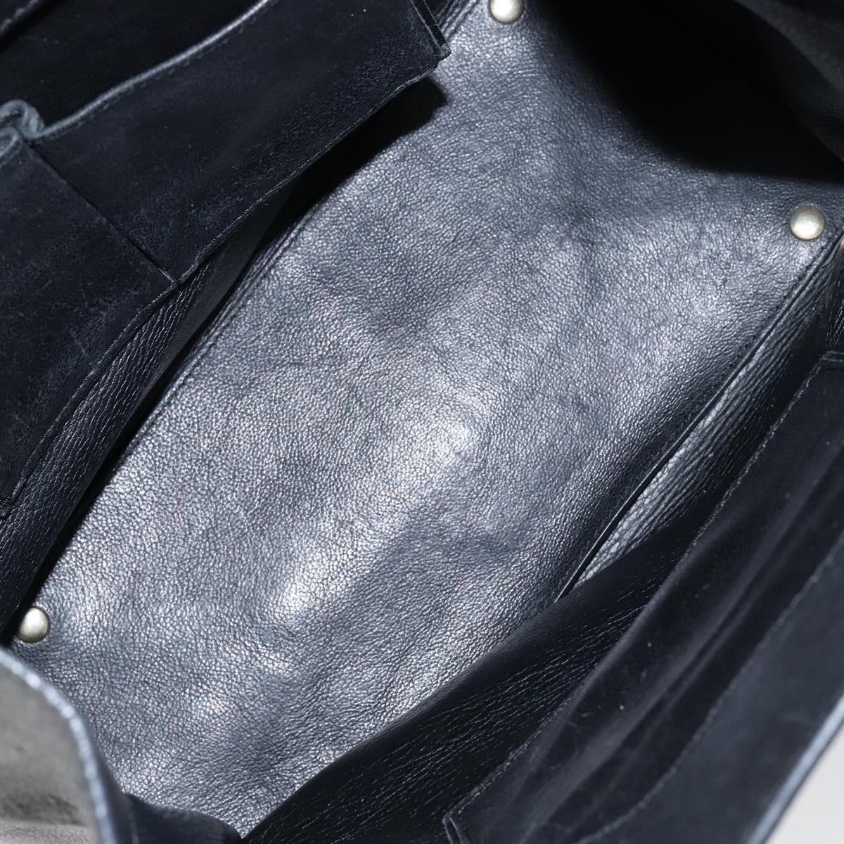 BALENCIAGA The Paper A5 Tote Bag Leather Black Gold 255412 Auth 146068